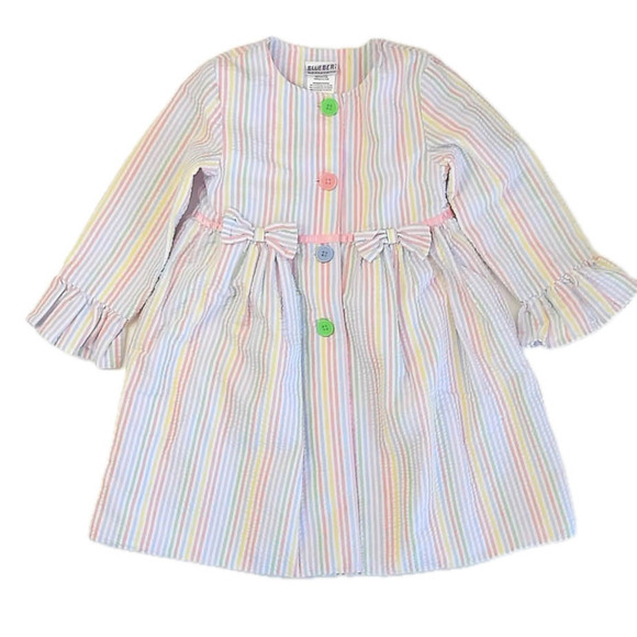 BlueBeri Boulevard Other - BlueBeri Boulevard Girls Striped Jacket size: 5T